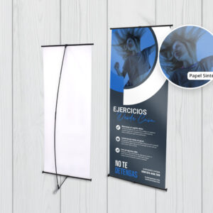 Pendón 60x160 cm - Papel sintético - Modelo X