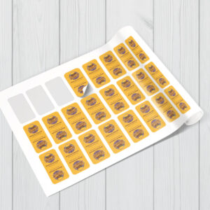 1000 Stickers 8x4 cm