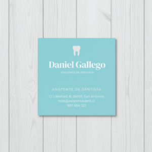 Tarjetas de visita cuadradas 5x5 cm - Impresas por una cara