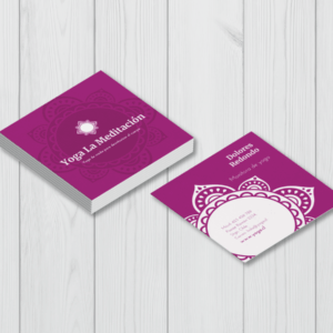 Tarjetas de visita cuadradas 5x5 cm - Impresa por ambas caras